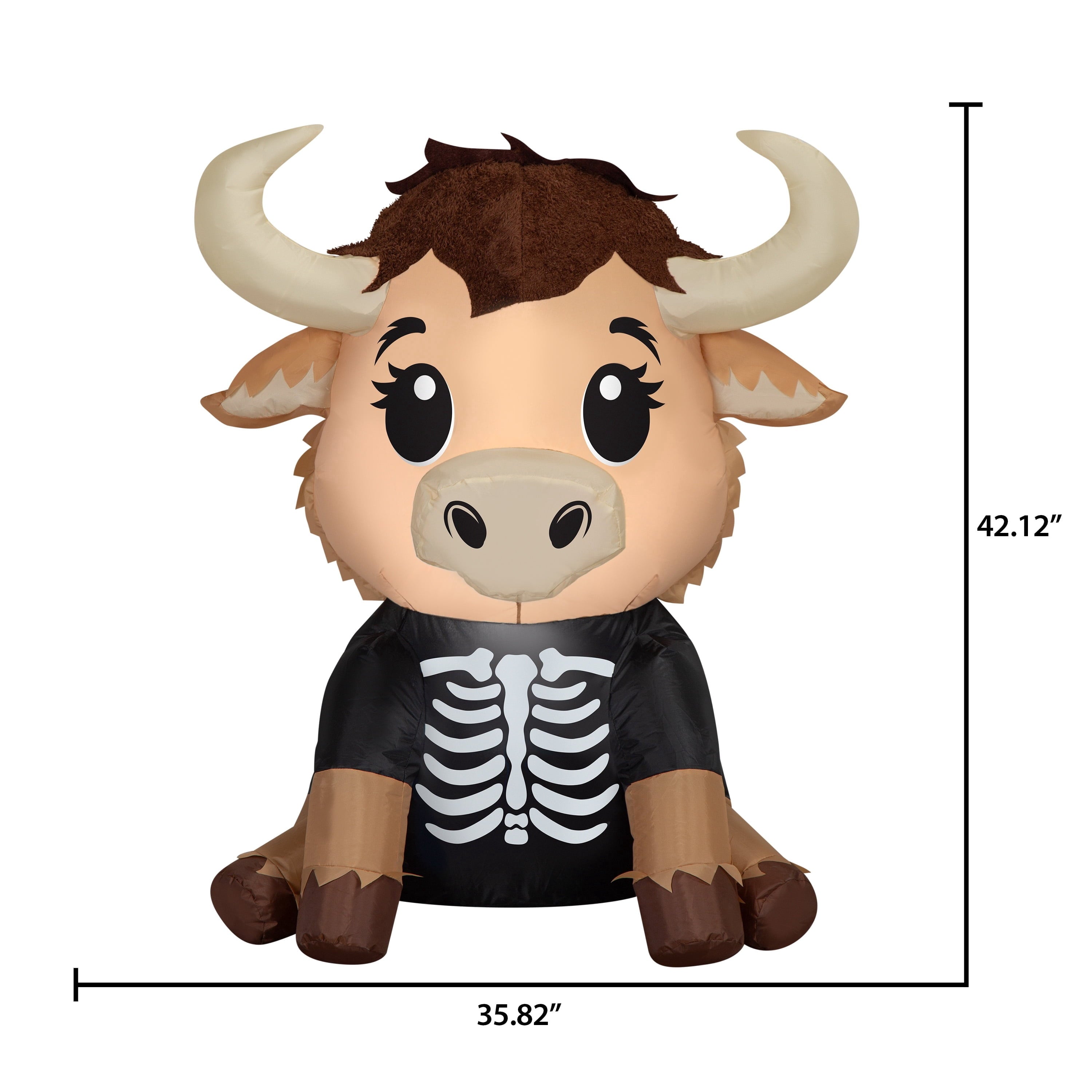 Highlander Cow Airblown Yard Inflatable, Multicolor, 3.5', Halloween by Way To Celebrate