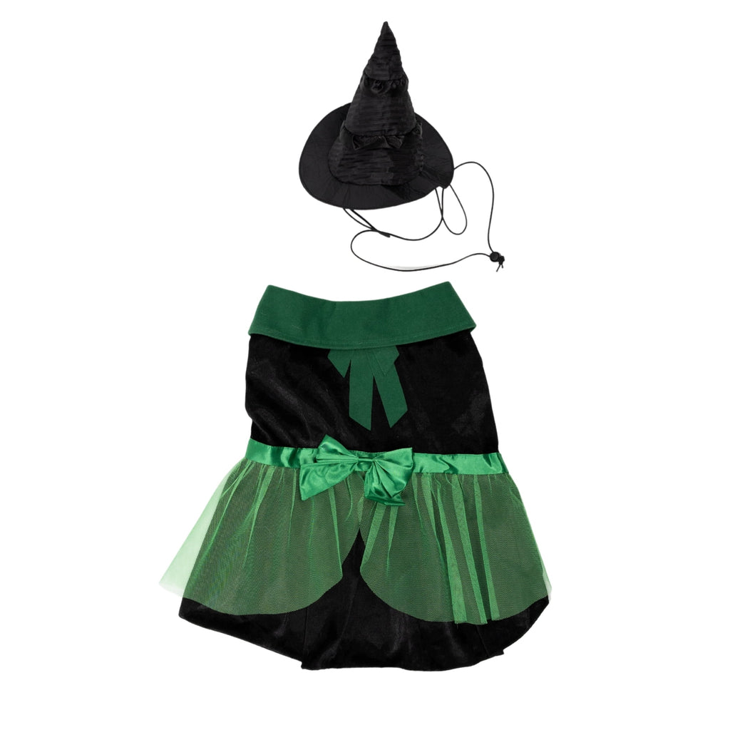 Vibrant Life Halloween Bad Witch Costume for Dogs, Green and Black, Extra Large