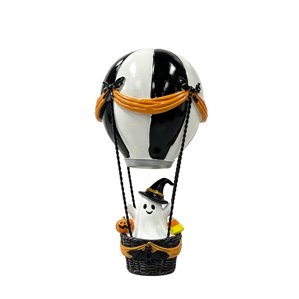 Halloween Ghost Dog Figurine, LED Light Statue, Yard Garden Decor, Treat Bucket Detail and Standing Sturdy Build for Front Porches, Garden Walkways and Tabletop Displays.
