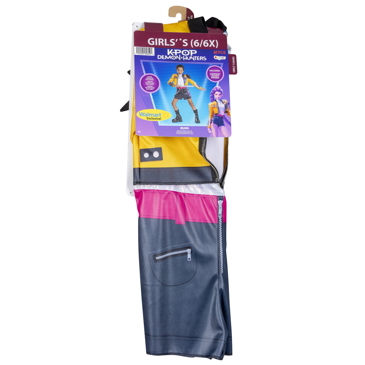 Netflix K-Pop Demon Hunters Rumi Halloween Costume for Children, Girls Size S (6/6X), by Disguise