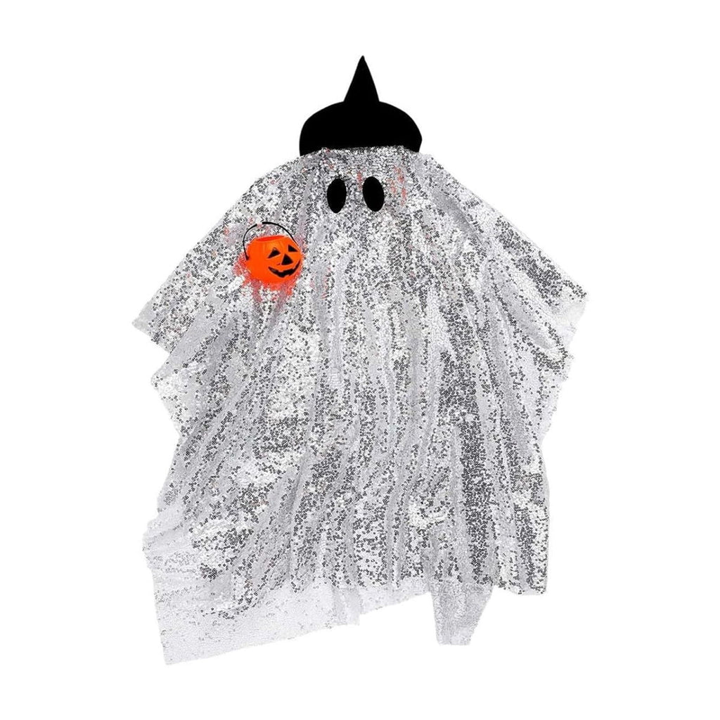Bat Witch Hat Spiderweb Halloween Goose Clothes Fit 17/23In Cement Plastic Lawn Goose, Stylish Full Set for Outdoor Yard Patio Garden Seasonal Halloween Home Ornamental Arrangement