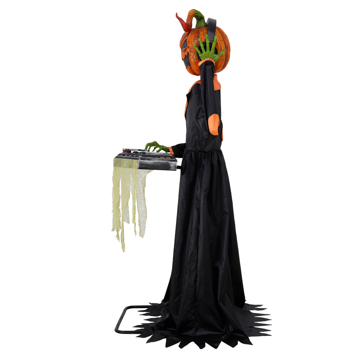 Way To Celebrate Animated DJ Jack with Turntable Halloween Outdoor Decor, 72 in
