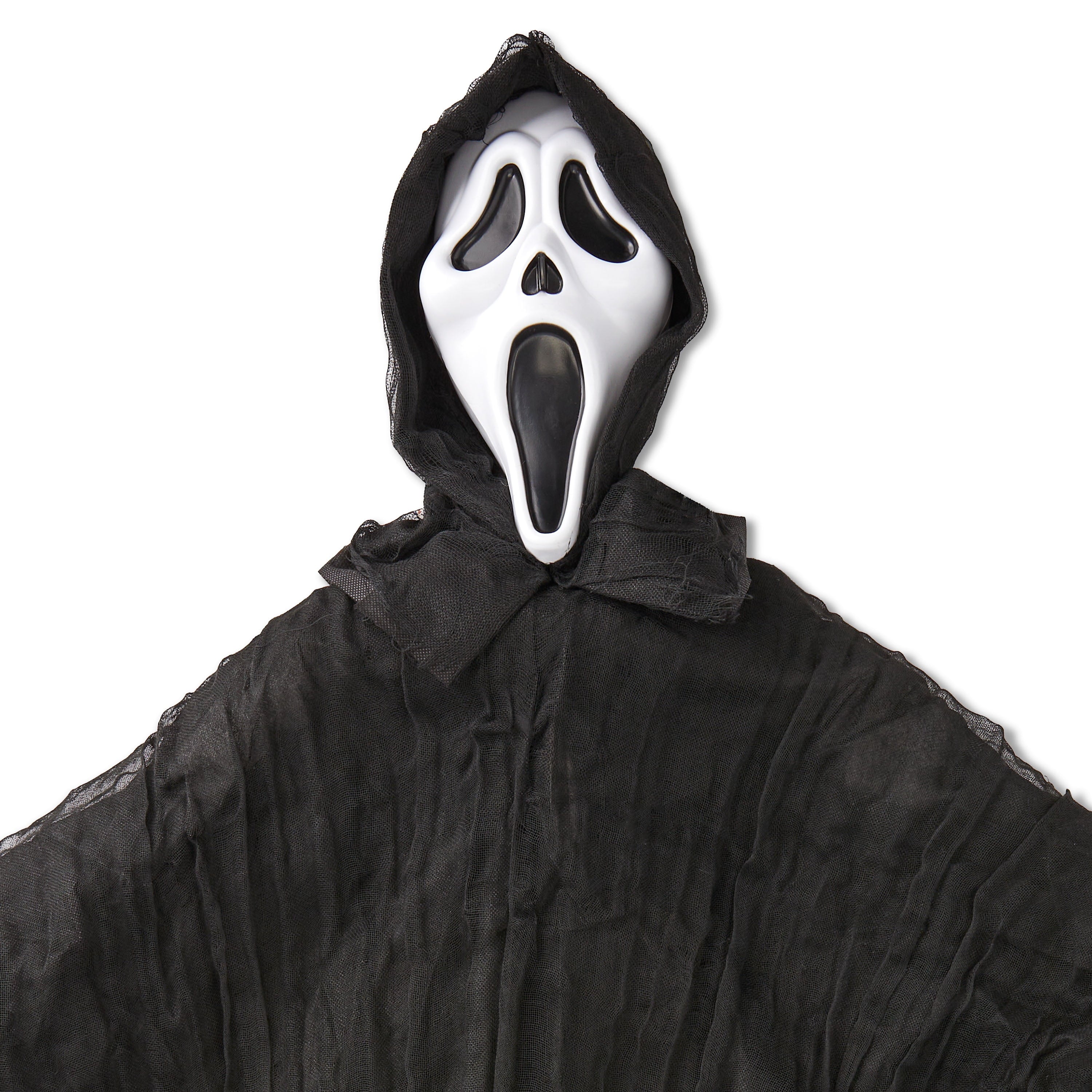 Ghost Face Scarecrow, Black, 60", Halloween Plastic Outdoor Decoration, by Fun World