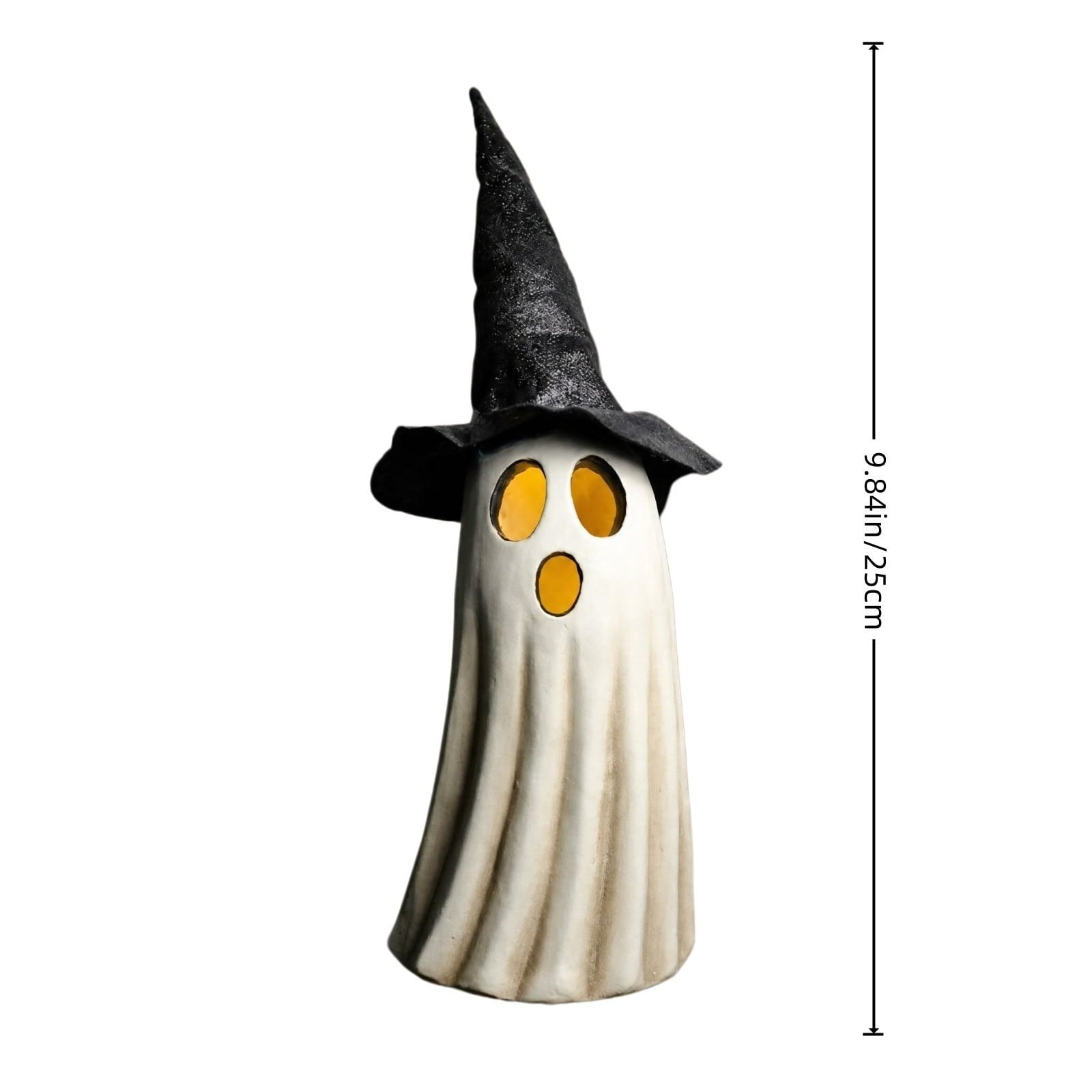 Halloween Ghost Decor 10", Witch Ghost Figurine for Porch Table, 1 Pack