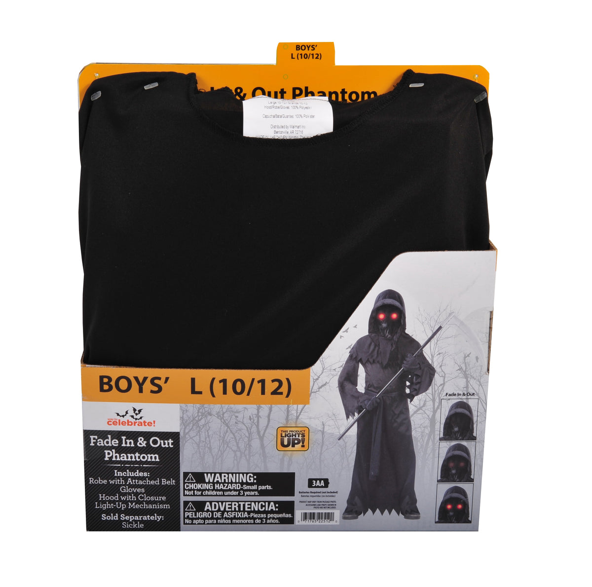 Unknown Phantom Halloween Costume for Children, Boys Size XL (14-16), by Way to Celebrate