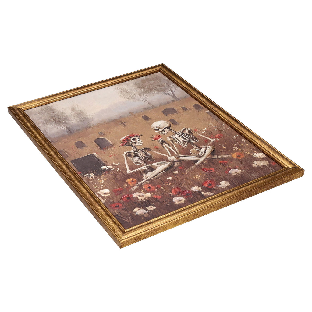 Skeleton Couple Framed Wall Art, Multicolor, 11" x 14", Halloween by Way To Celebrate