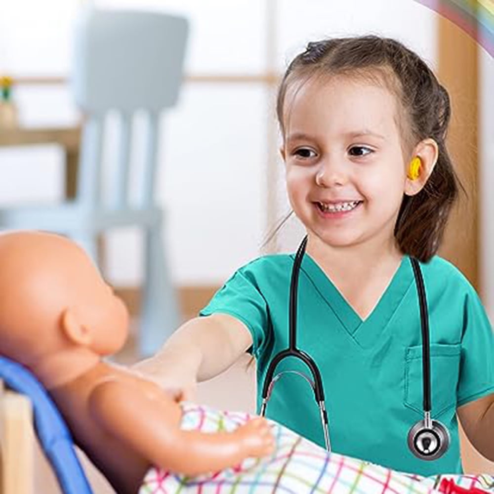 Style-Carry Doctor Role Play for Kids come with scrubs pants and accessories, suitable for boys and girls aged 3 4 5 years old