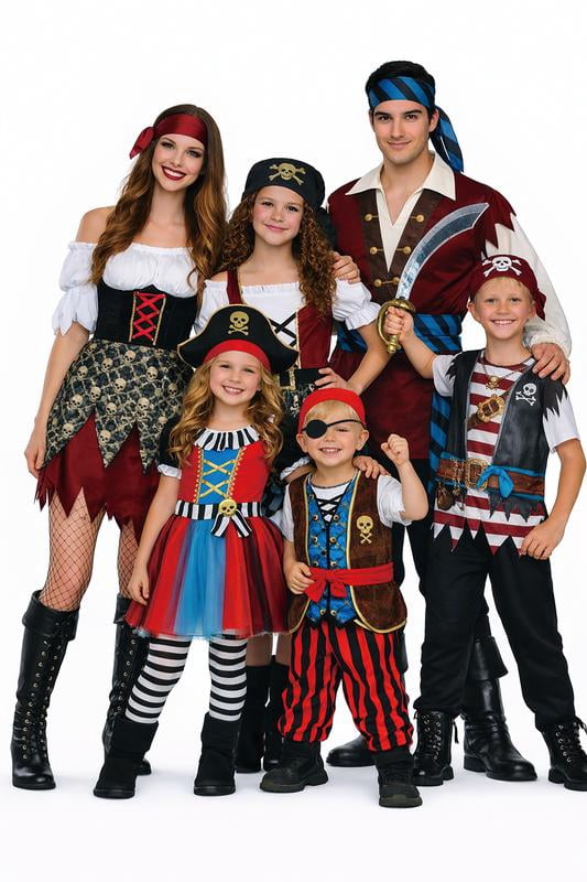 Ahoy Matey Pirate Costume for Toddlers Boys, 3T - 4T, by Way to Celebrate