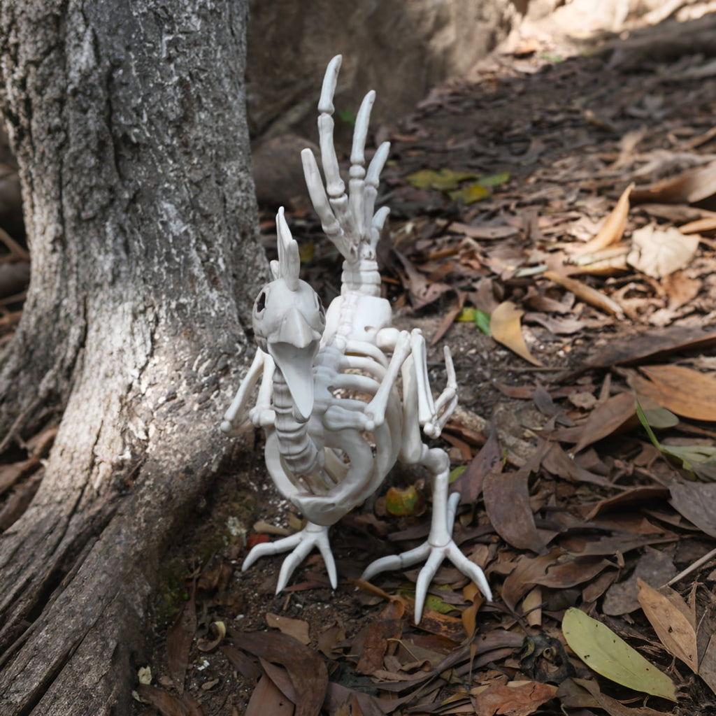 Seasons 12" Skeleton Rooster Halloween Decoration for Crazy Bonez Skeleton Line