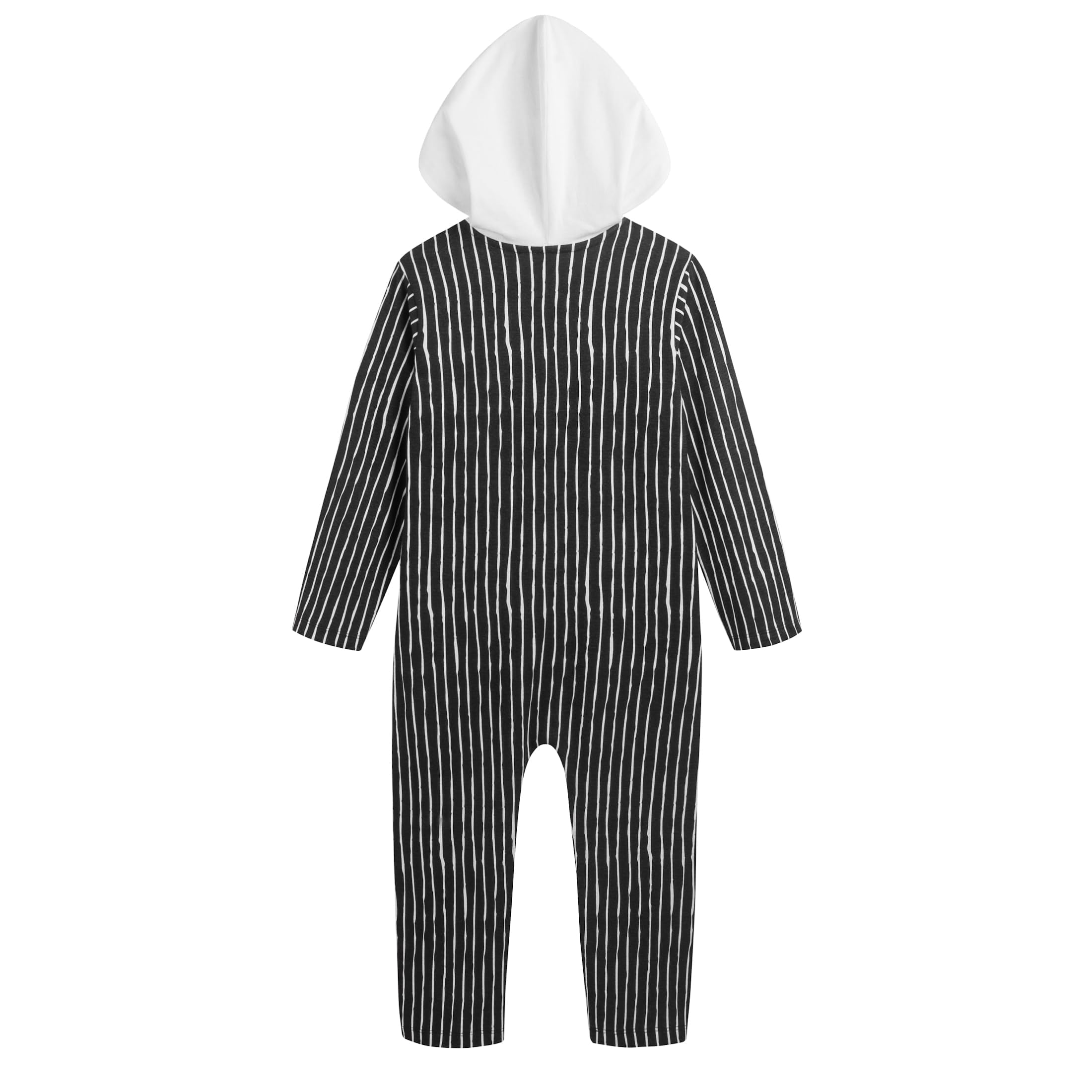 Disney Nightmare Before Christmas Jack Skellington Cosplay Hooded Coverall (Boys), Sizes 3T-5T