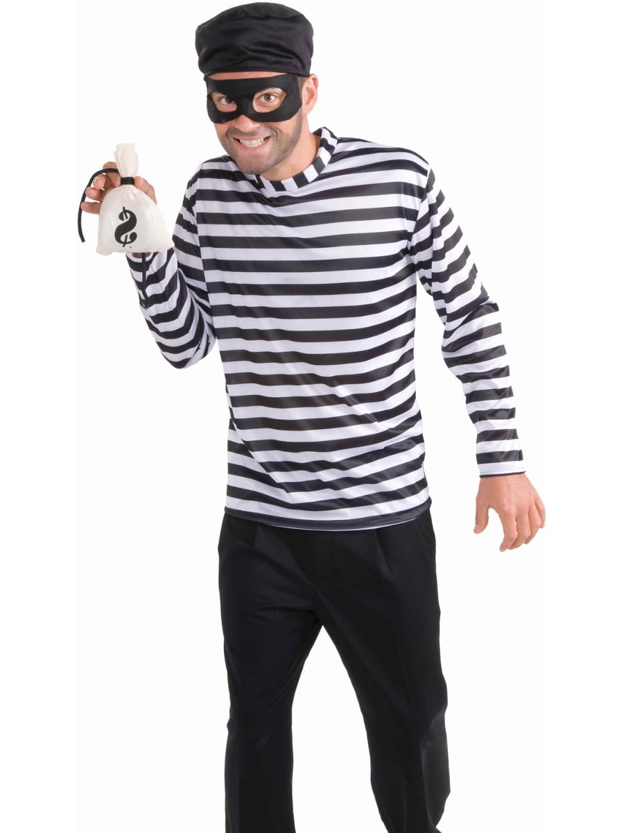Forum Novelties Burglar Men's Halloween Fancy-Dress Costume for Adult, One Size