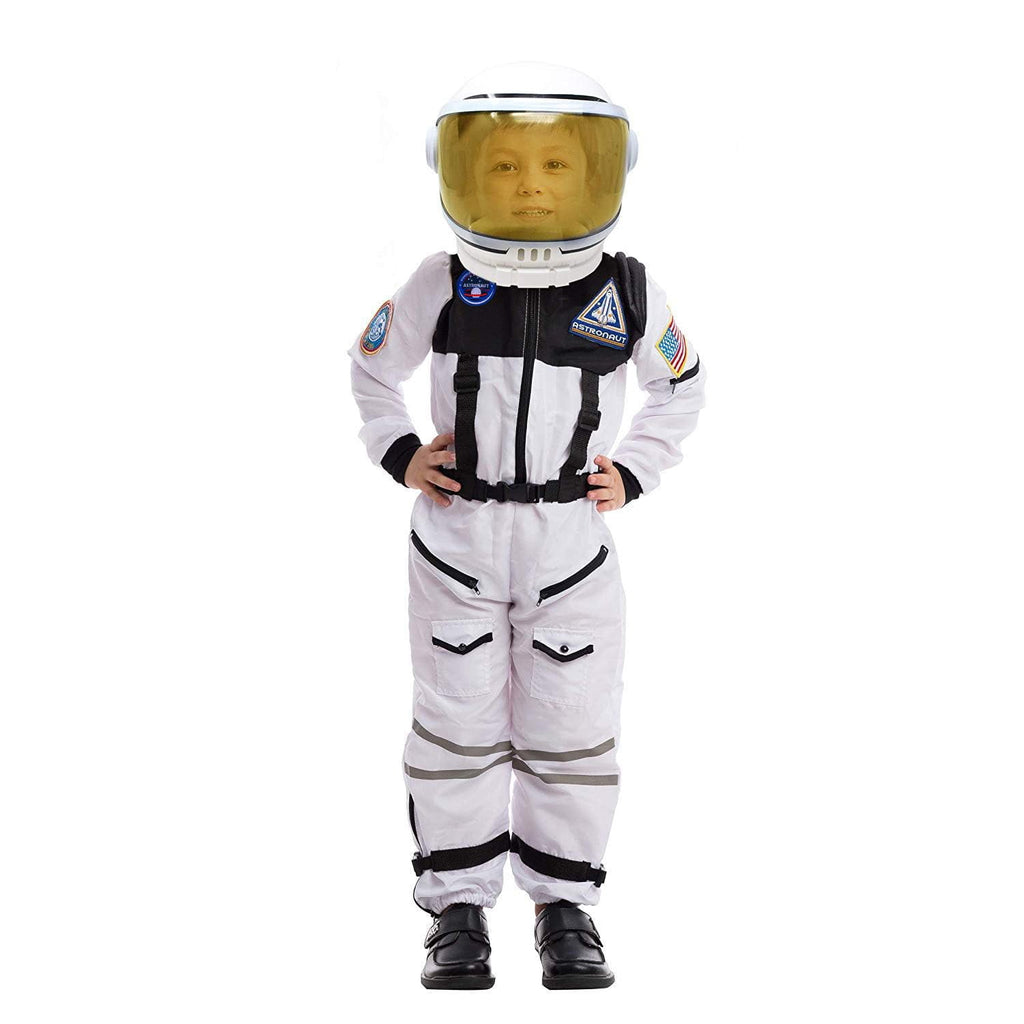 Joyfy Astronaut Costume with Helmet for Kids Toddler Boys Halloween Dress Up Party and Roly Play Cosplay 3-14 Years