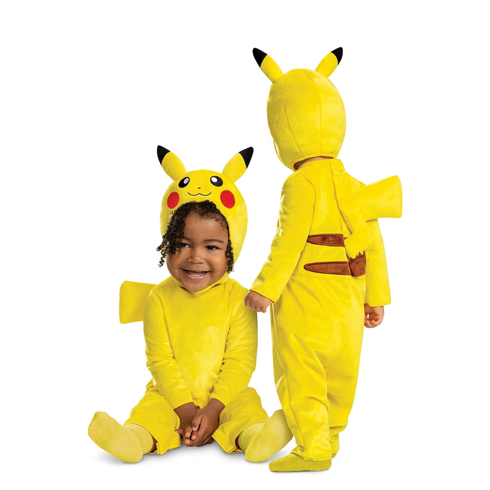 Pokemon Pikachu Halloween Costume for Children, Toddlers Size 3T-4T, by Disguise