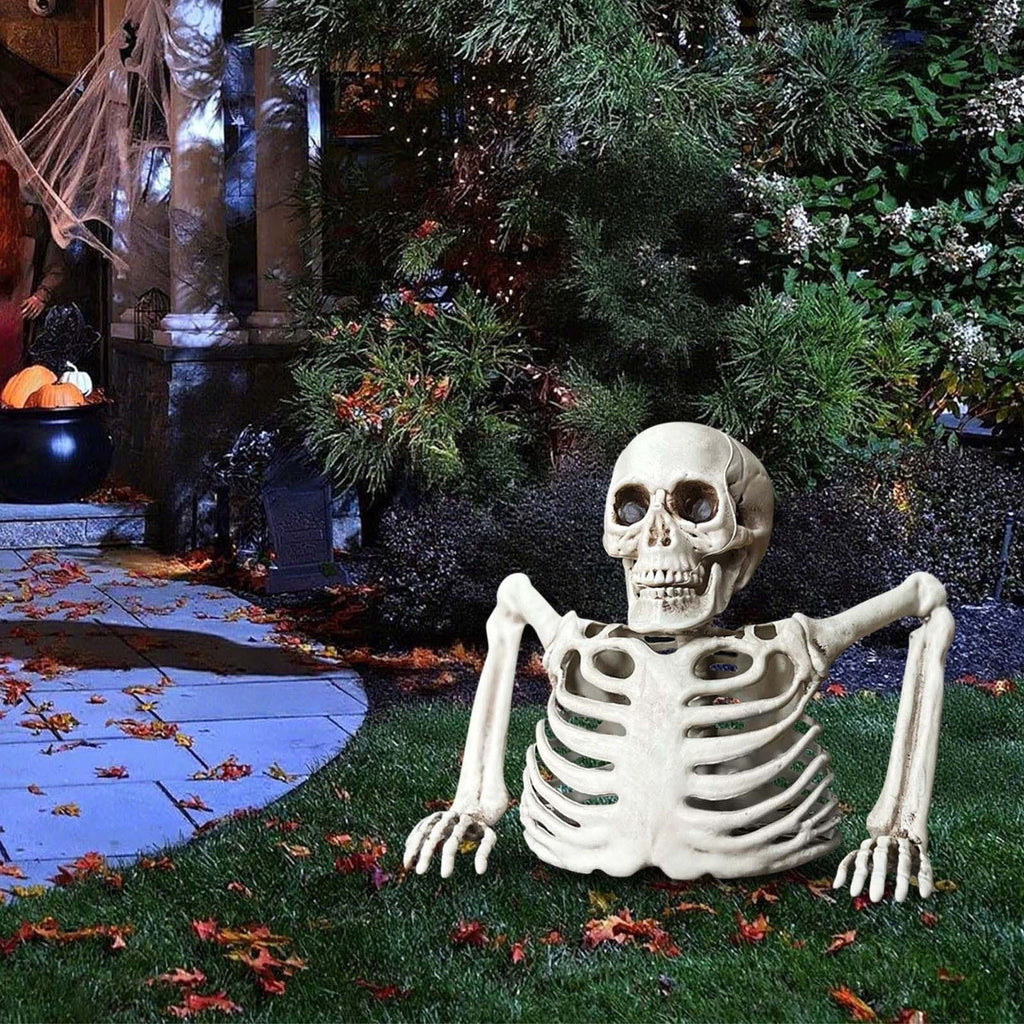 Halloween Skeleton Snake Prop Realistic Scary Serpent Decorative Ornament, Spooky Scene Setup Skeleton Decor Haunted House Party Prop, Home Shop Display Halloween Skeleton Holiday Ornament Gift