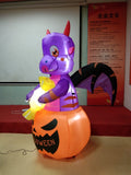 Wicks Outdoor Living 5 Ft Dinosaur Inflatable with LED Lights, Halloween