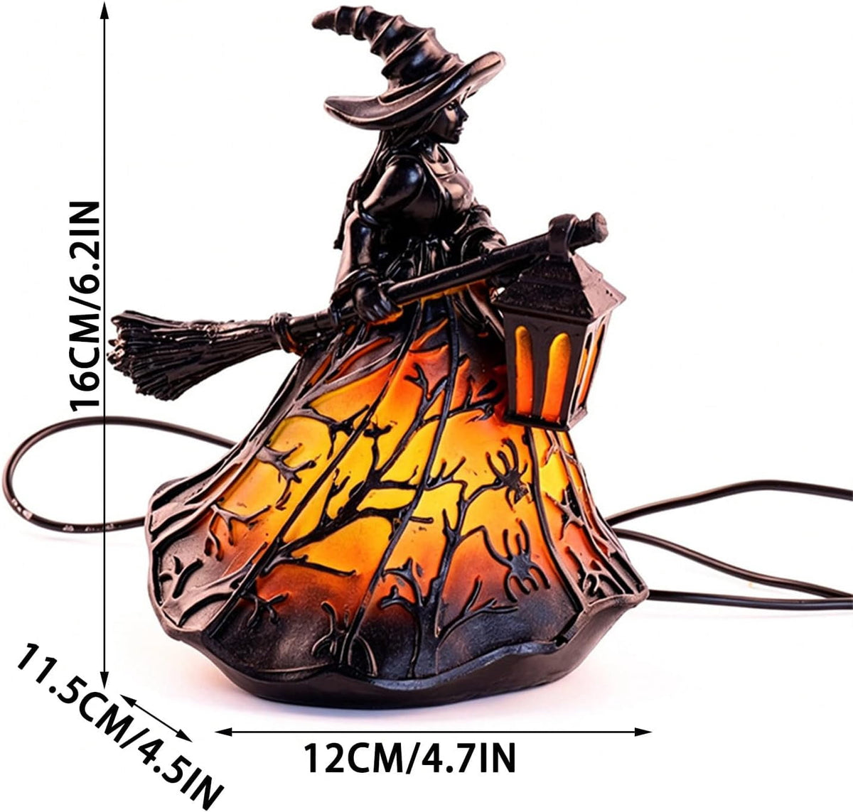 Ghost Bubble Bath LampHalloween Bathroom Decor Gifts Under 20 Bathtub Ghost & Dog Resin Figurine, Warm LED Halloween Tabletop Decor for Bathroom, Bedroom, Kids Room & Fall Home Accent