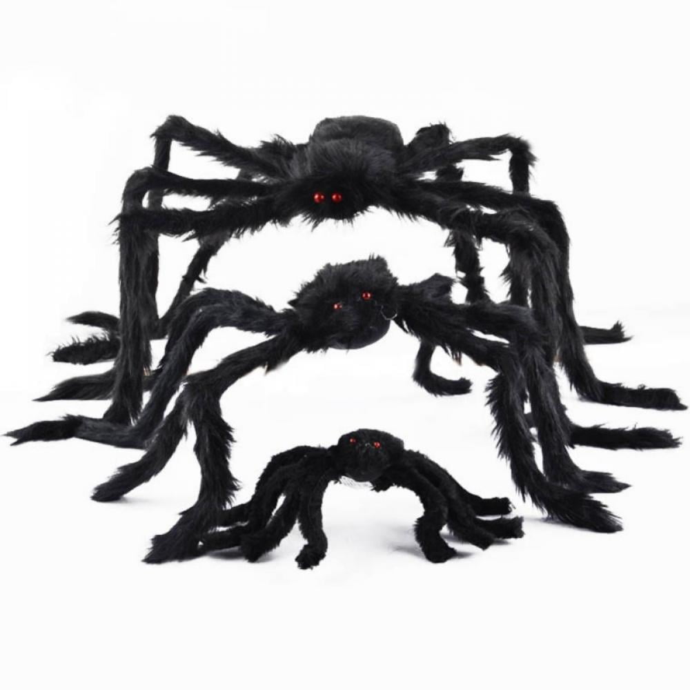 Realistic Hairy Giant Spider, Real Large Spiders for Halloween Outdoor Decoration House Prank Prop