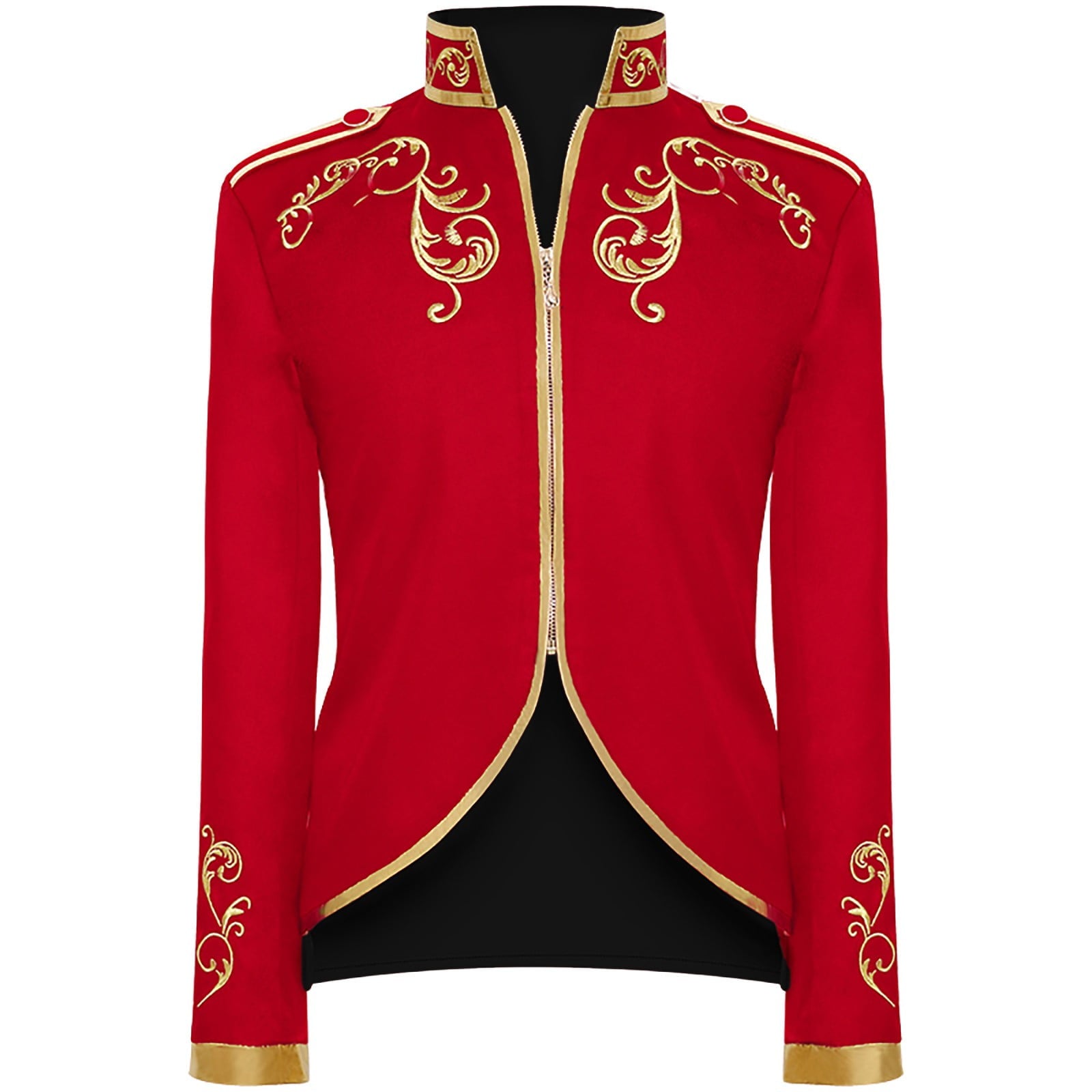 Men Clearance LYXSSBYX Mens Jackets Fall Fashion Halloween Men's Costume Men's Mid Length Retro Tuxedo Costume