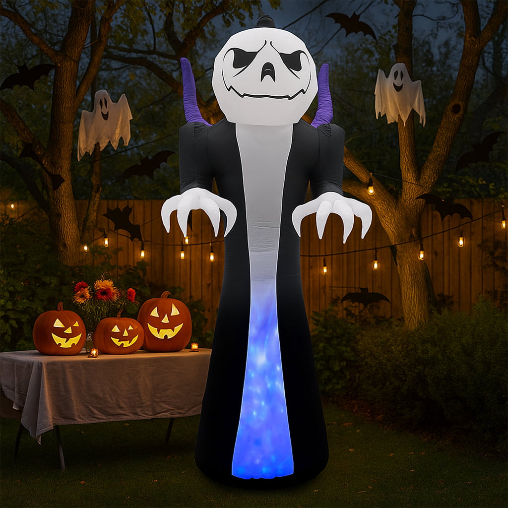 Ktaxon 12' Halloween Inflatables Outdoor Halloween Decoration Giant Ghost Blow up Decor