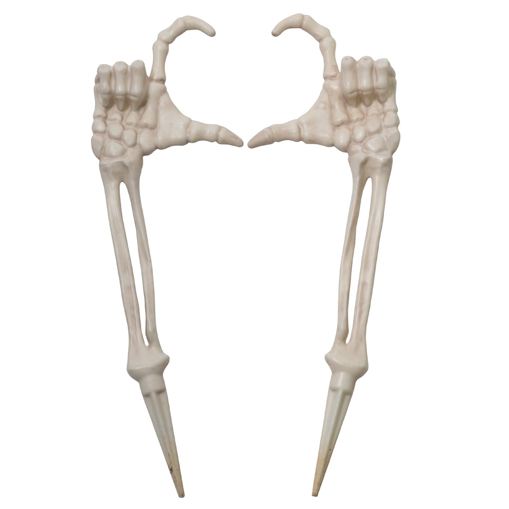 Seasons Halloween Skeleton Stakes Decorations, Love Pose 2 Piece Hands Arms with Lawn Stakes for Outdoor Yard Garden Decor