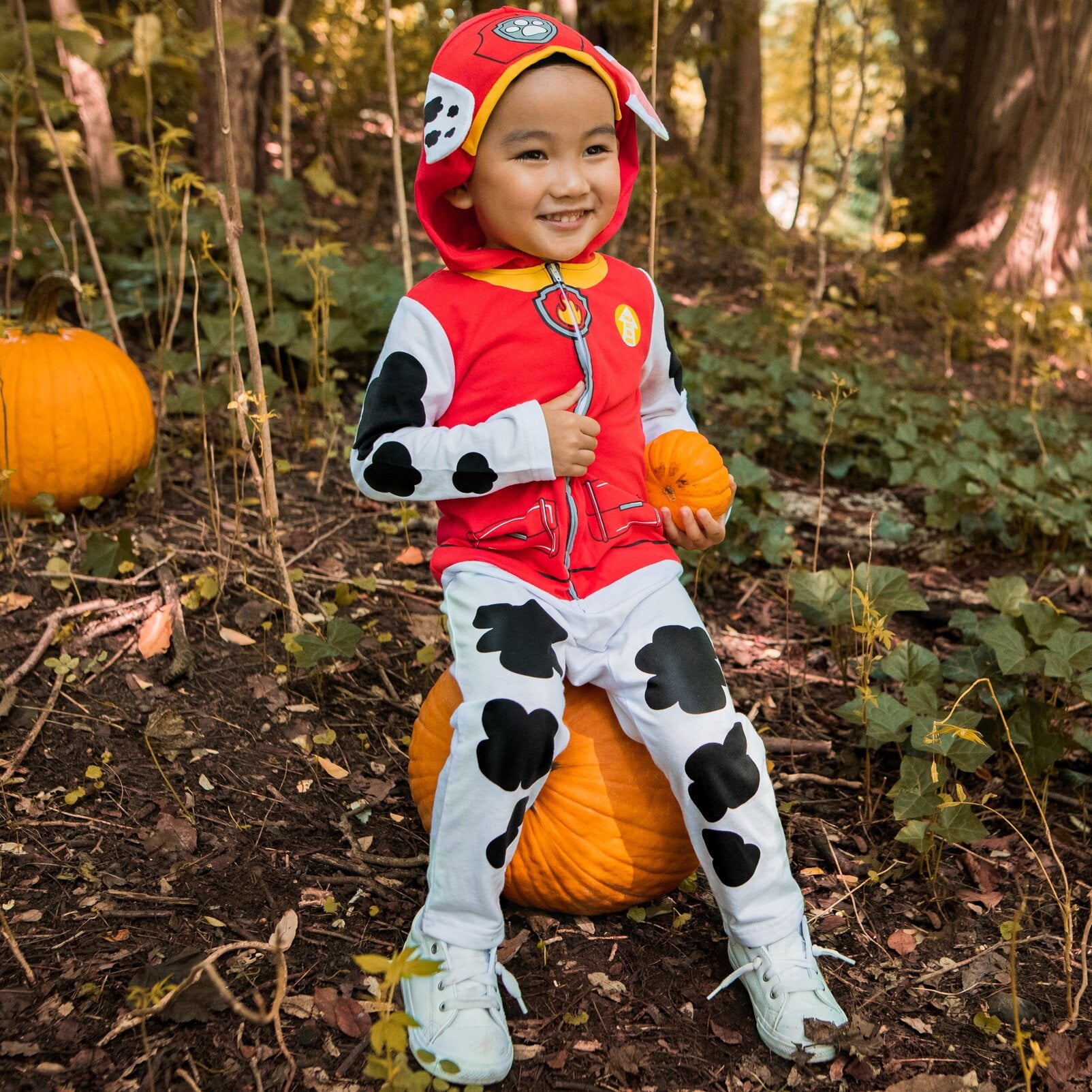 Nickelodeon Paw Patrol Marshall Zip Up Cosplay Coverall Infant to Little Kid