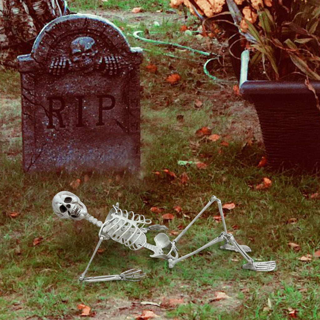 Halloween Skeleton Snake Prop Realistic Scary Serpent Decorative Ornament, Spooky Scene Setup Skeleton Decor Haunted House Party Prop, Home Shop Display Halloween Skeleton Holiday Ornament Gift