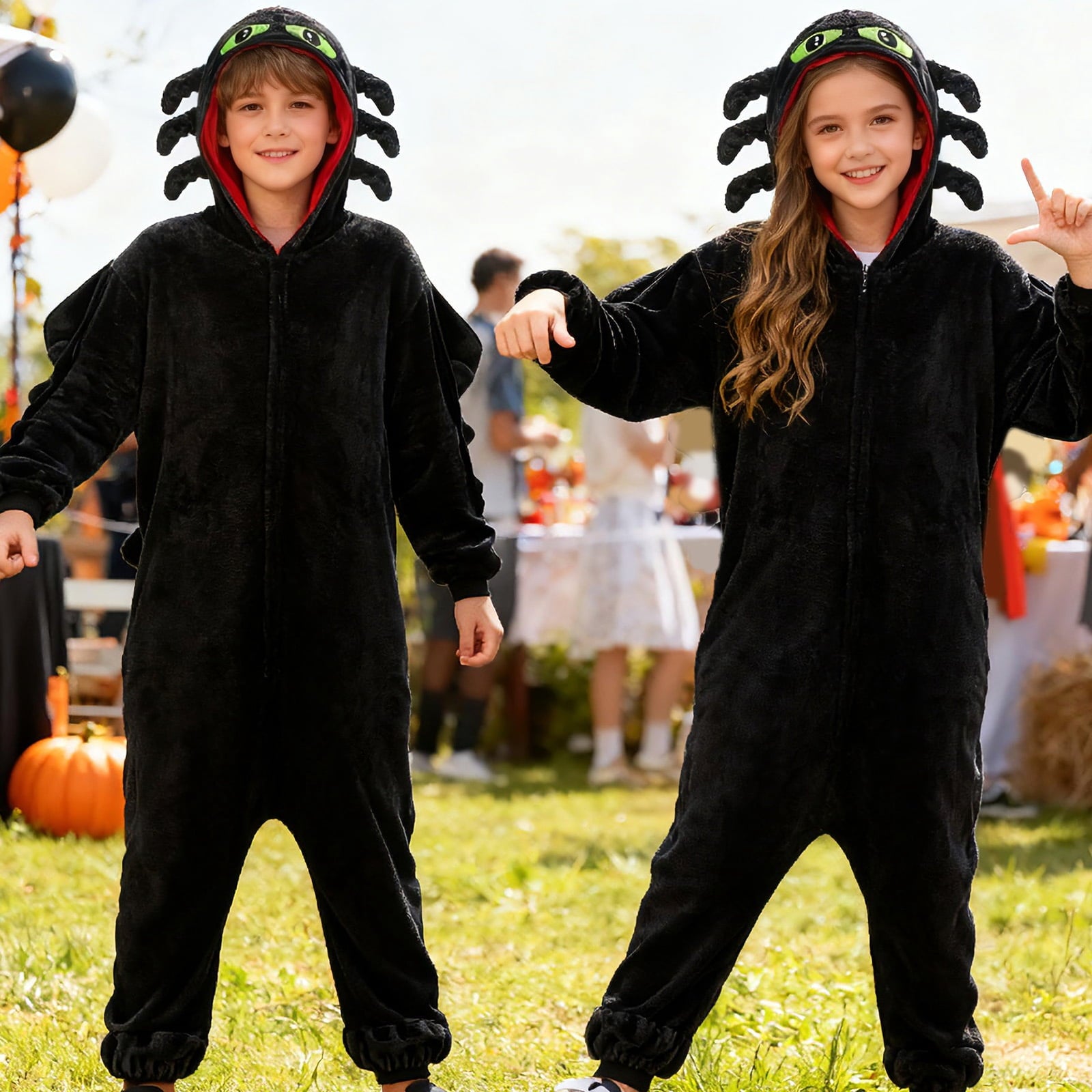 GOBWCOT Kids Onesie Pajamas Dragon Costume Children Animal Sleepwear Jumpsuit Cosplay for Boys and Girls