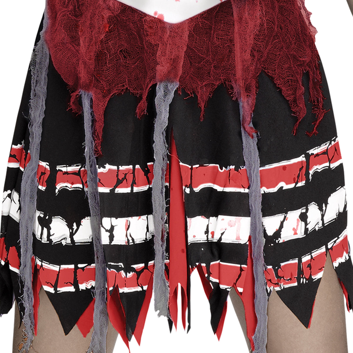 Zombie Fear Leader Halloween Costume for Children, Girl's Size L (10/12), by Way to Celebrate