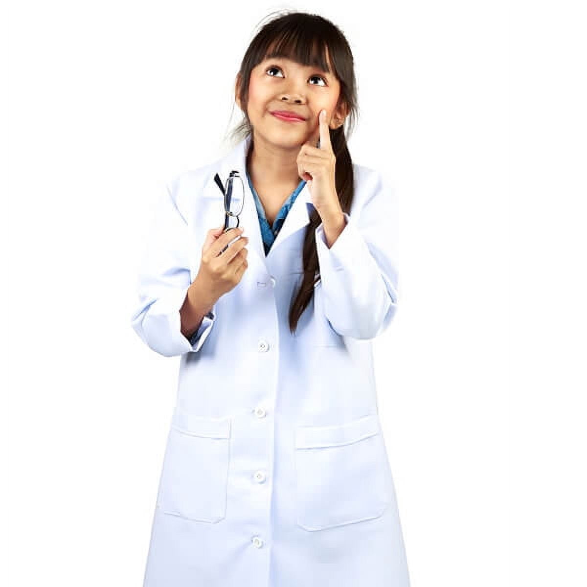FREE SHIPPING NATURAL UNIFORMS CHILDRENS 3 POCKET LABCOAT