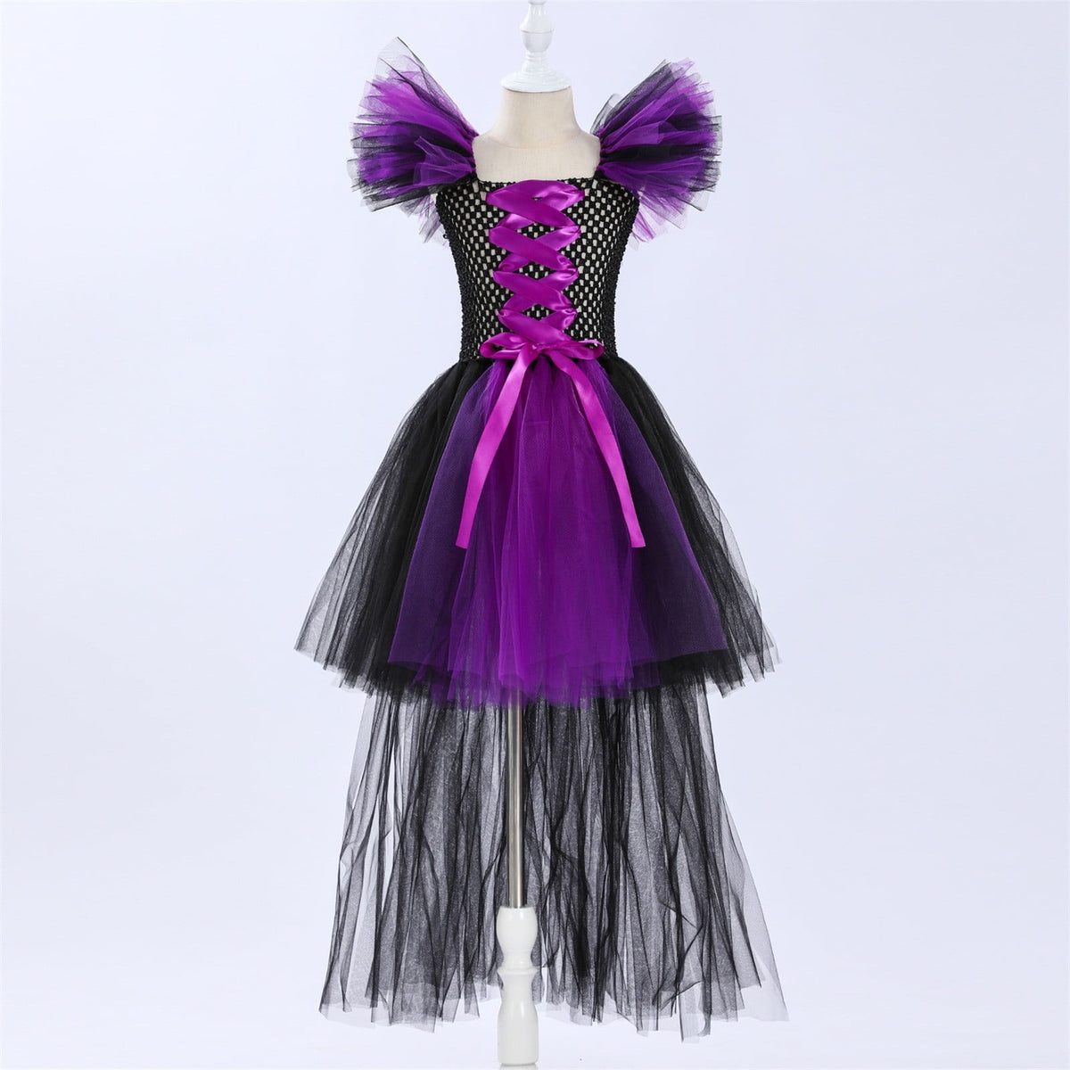HNMKIU Halloween for Girls Toddler Kids Baby Girls Magnificent Witch Halloween Black Gown Fancy Dress Up Cosplay Party Tutu Dress Dresses E - 18-24 Months