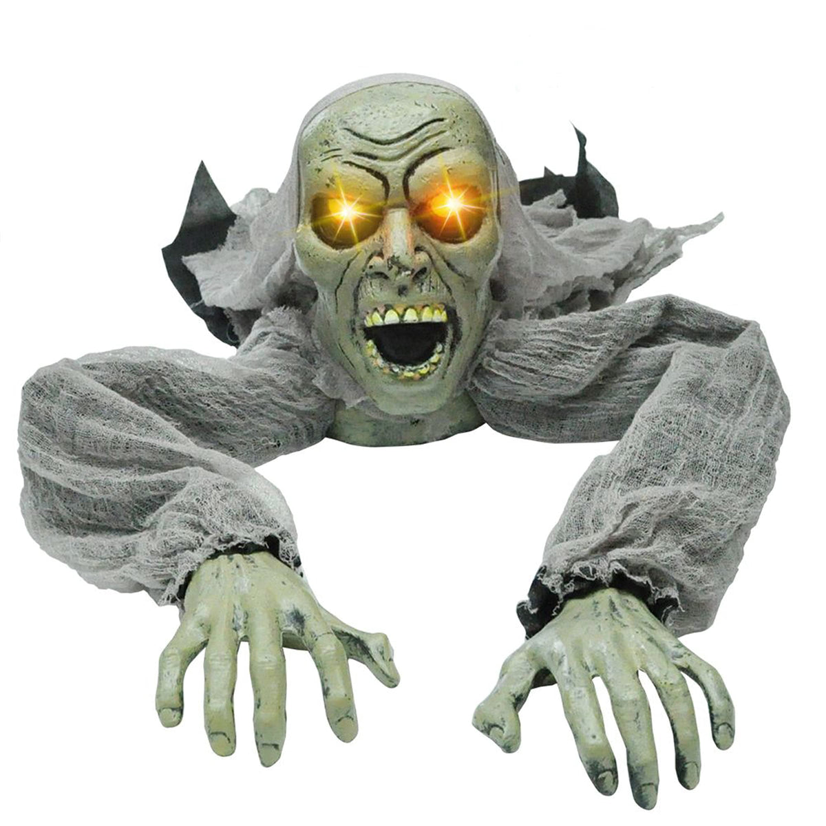 Joyfy Halloween Groundbreaker Halloween Decorations Zombie with Sound and Flashing Eyes,Outdoor Scary Halloween Yard Decorations