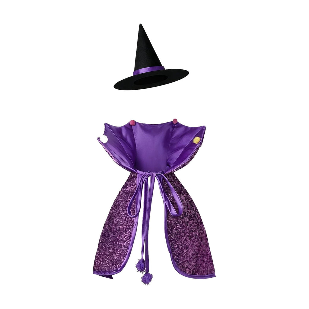 Bat Witch Hat Spiderweb Halloween Goose Clothes Fit 17/23In Cement Plastic Lawn Goose, Stylish Full Set for Outdoor Yard Patio Garden Seasonal Halloween Home Ornamental Arrangement