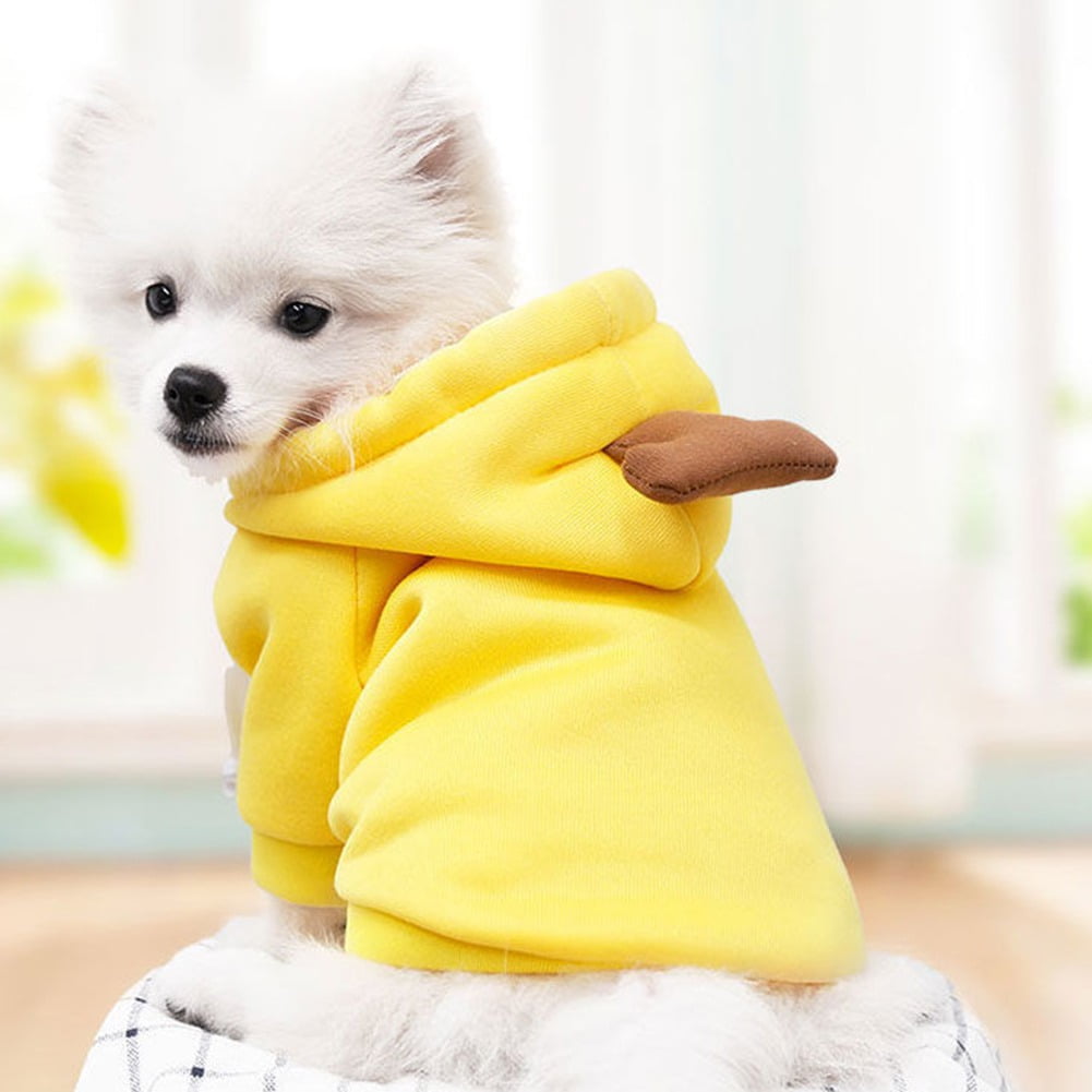 Winter Warm Plush Dog Hoodie, Heart‑Shaped Pet Cosplay Outfit for Small Dogs