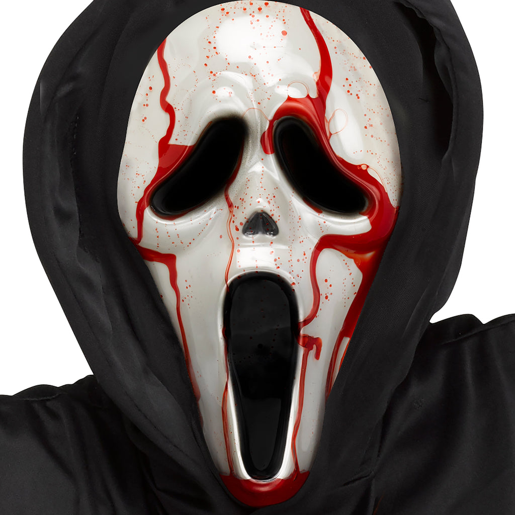 Bleeding Ghost Face 5pc, Halloween Costume for Children, Boys Size M (8), by Fun World
