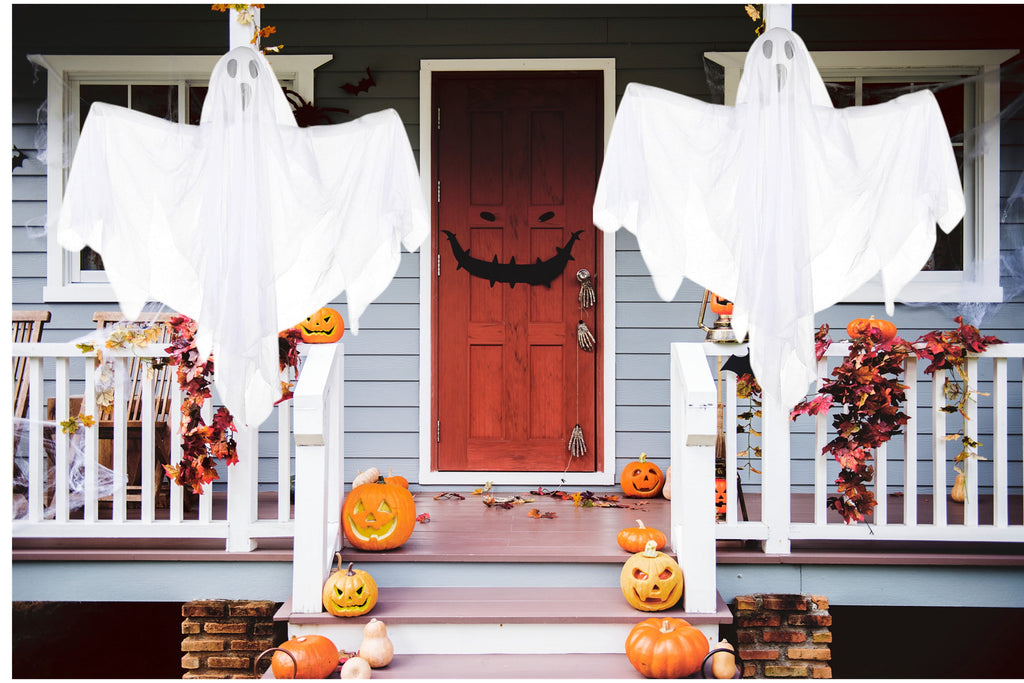 Happiwiz Yard Inflatable, Halloween Hanging Ghosts, 24", 2 Count