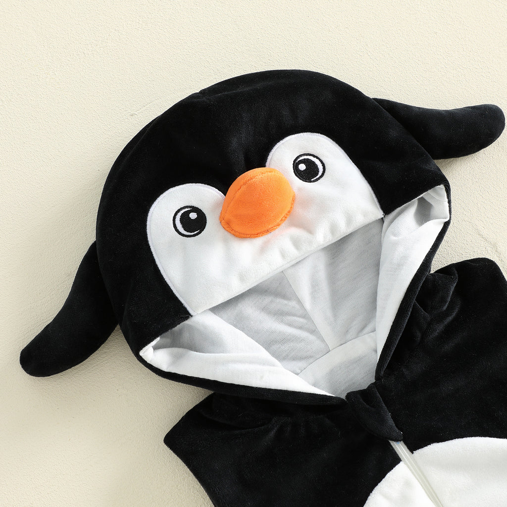 RUINIXCW Newborn Baby Boy Halloween Costume Kids Infant Animal Cosplay Outfit Toddler Fall Winter Clothes Warm Fleece Hooded Sleeveless Romper