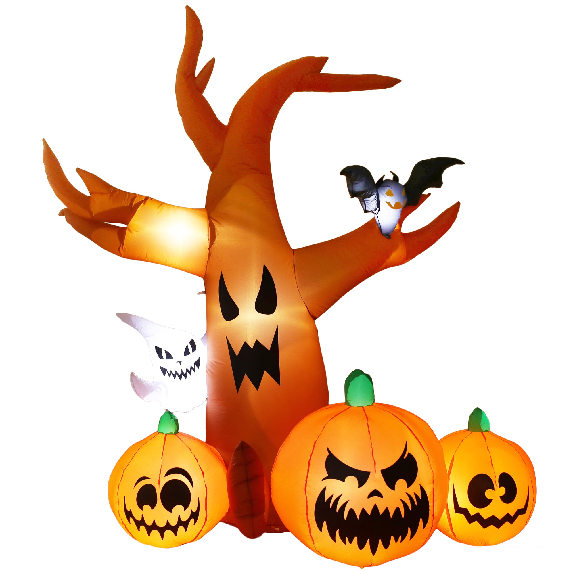 MAGOTAN 5 FT Halloween Inflatables Cape Pumpkin Outdoor Decorations Cape Pumpkin Halloween Inflatable Blow Up Halloween Cape Pumpkin Decoration Build-in LED Lights