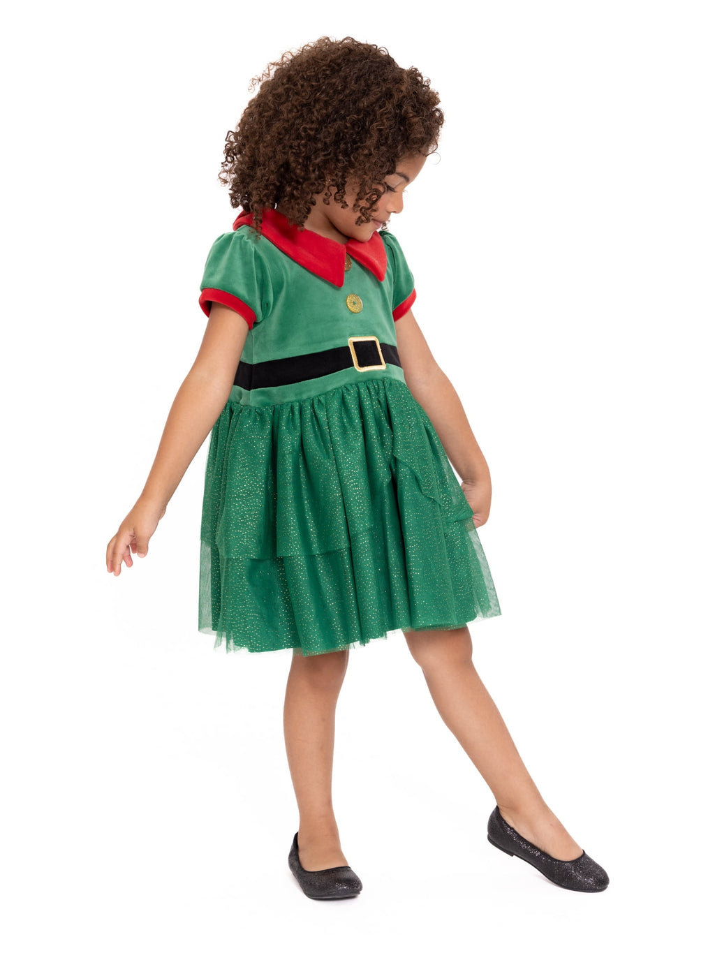 Toddler Girl Elf Velour Cosplay Dress, Sizes 12M-5T