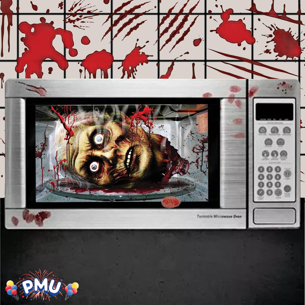 PMU Halloween Microwave Door Decoration 12in x 24in (1/pkg) Pkg/1