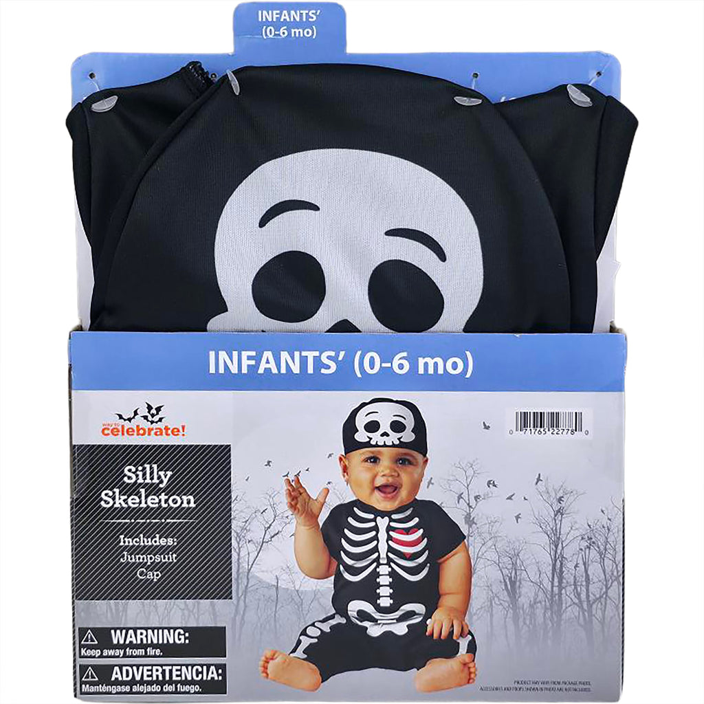 Silly Skeleton Halloween Costume for Infant, Size 12-18M, by Way to Celebrate