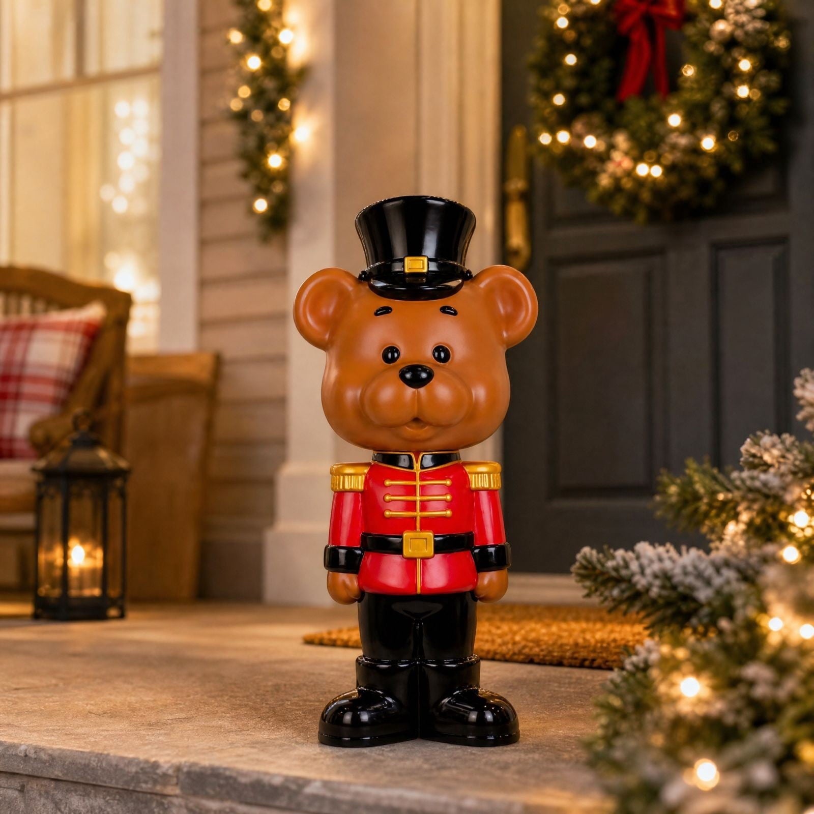 Clearance! Christmas Golden Retriever Statue with LED Lights, Cute Dog Holding Puppy Figurine, Christmas Decoration Indoor Outdoor, Gift for Kiddo Adults