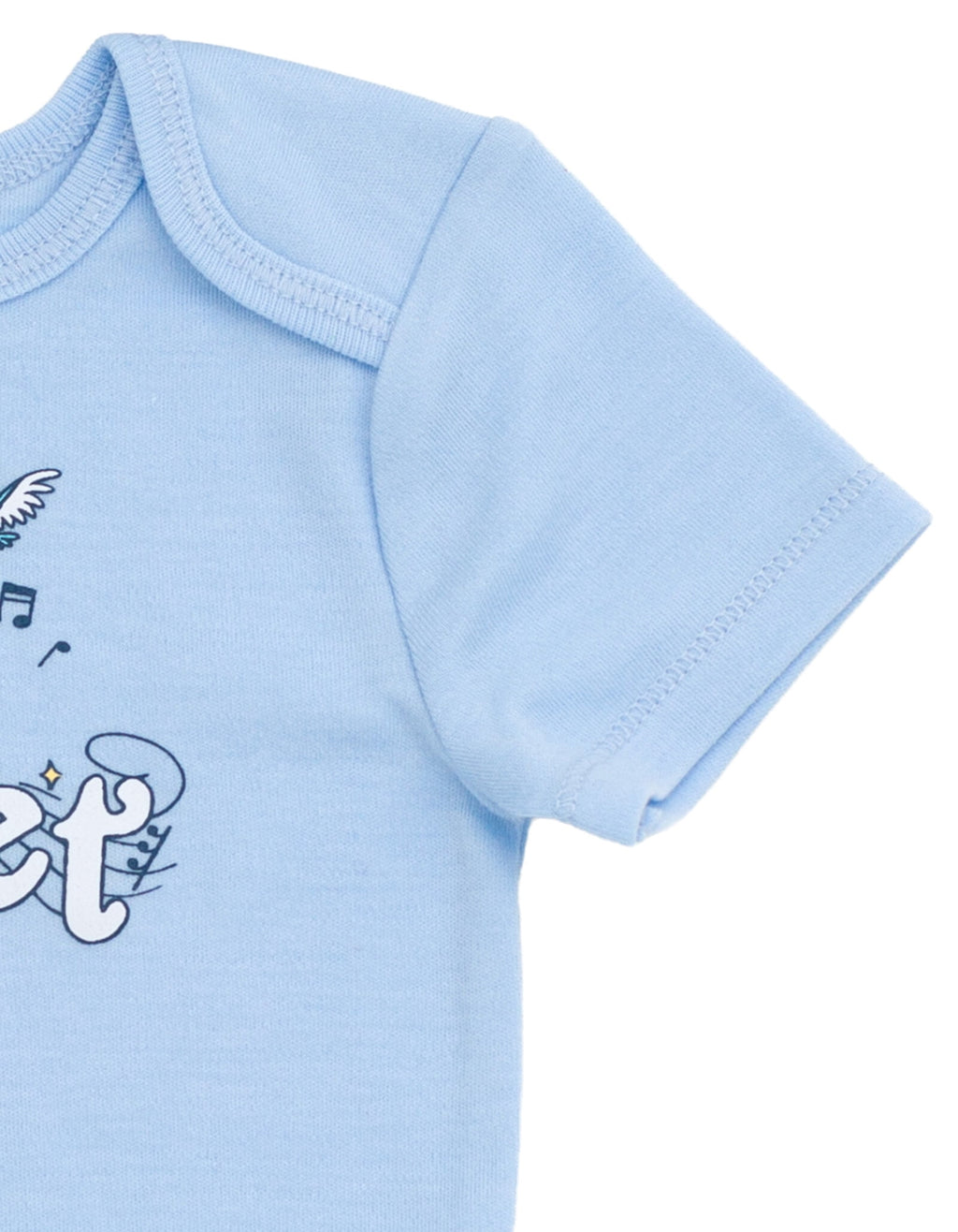 Disney Winnie the Pooh Baby Boy or Girl 2-Piece Cosplay Bodysuit and Hat Set Light Blue Eeyore