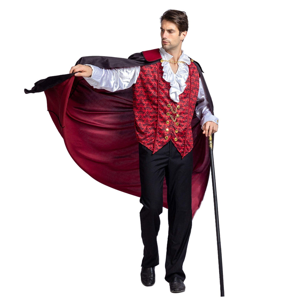 Joyfy Gothic Vampire Costume Kids, Toddler Vampire Costume Halloween Vampire Costume, Vampire costume for boys, Halloween Party Dress Up (3-4yrs)