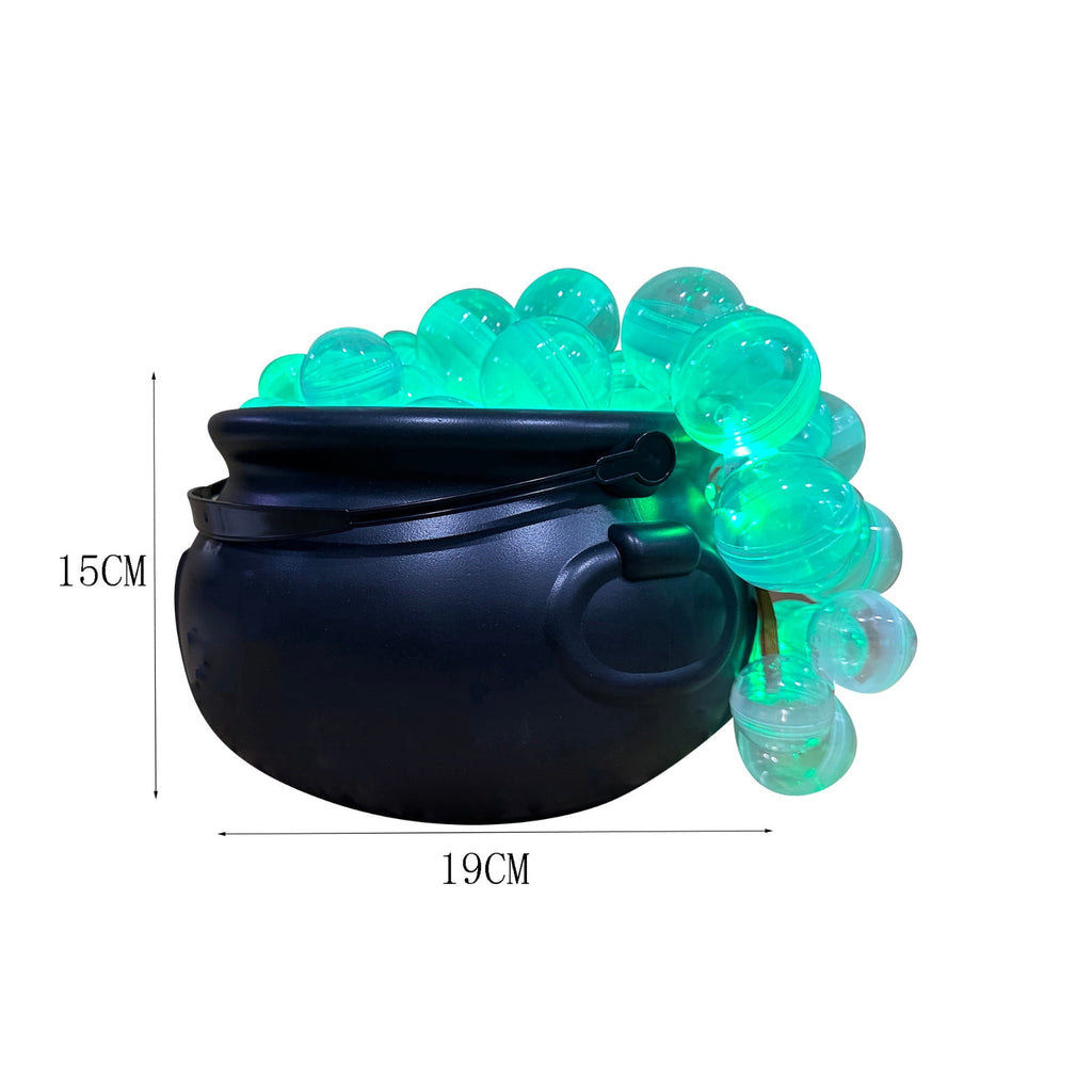 Muecwrye Halloween Decorations Outdoor, Halloween Clearance! Halloween Witches Cauldron with Lights, DIY Bubbling Cauldron Set Decor for Home Porch Outside, Halloween Party Supplies( Without Tripod)
