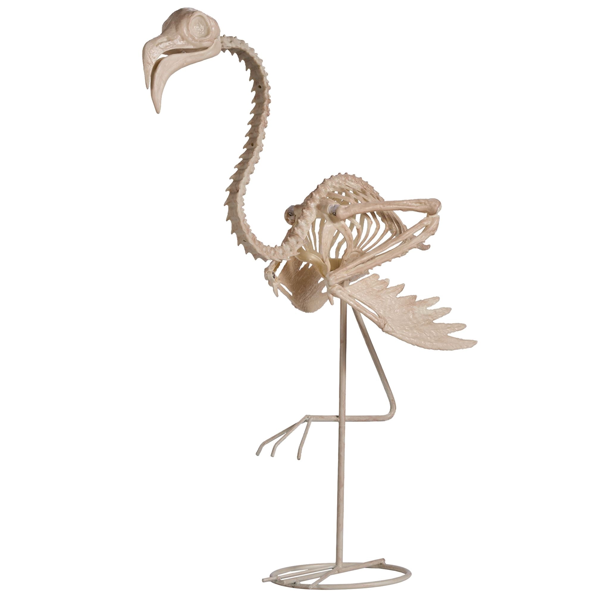 Joyfy 2 Pcs Duck Skeleton Halloween Decoration,4.5 Inch Posable Plastic Animals Halloween Skeleton for Indoor Outdoor Halloween Decorations,Haunted House Party Props