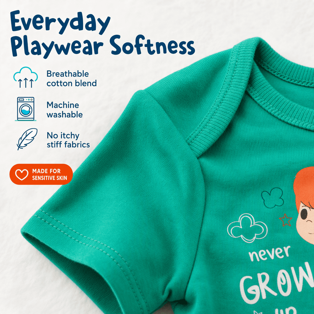 Disney Winnie the Pooh Baby Boy or Girl 2-Piece Cosplay Bodysuit and Hat Set Light Blue Eeyore