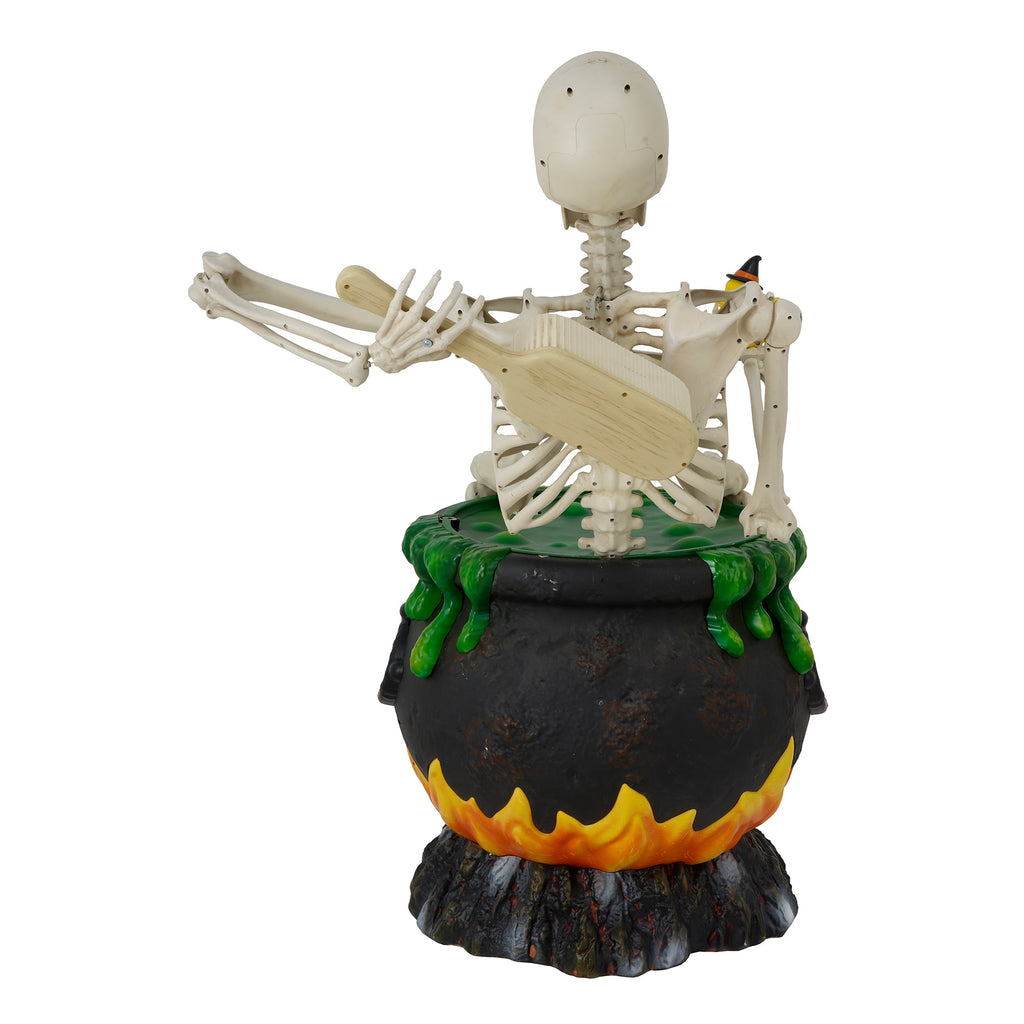 Way To Celebrate Animated Skeleton in Cauldron Halloween Outdoor Decor, 43 in