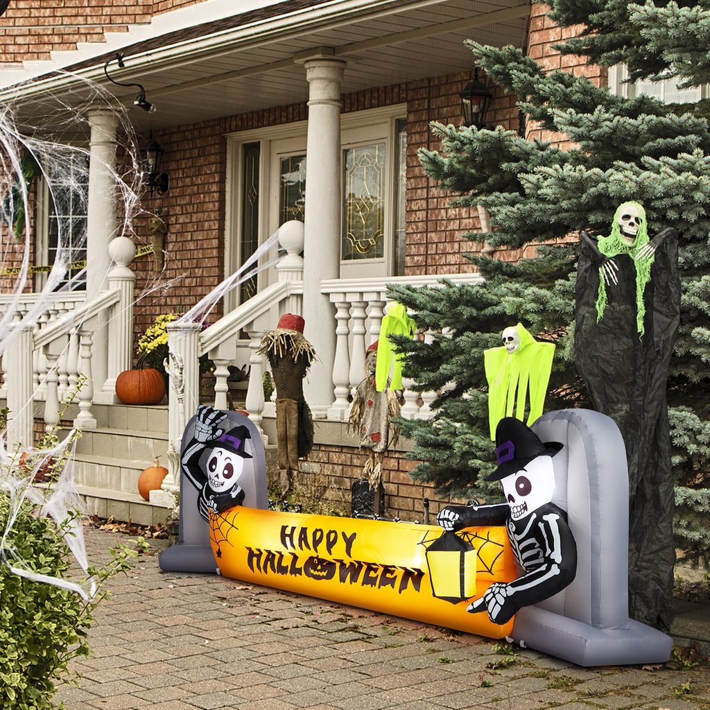 Zimtown 10 FT Halloween Inflatables Ghost Tombs Decor Outdoor Halloween Decoration