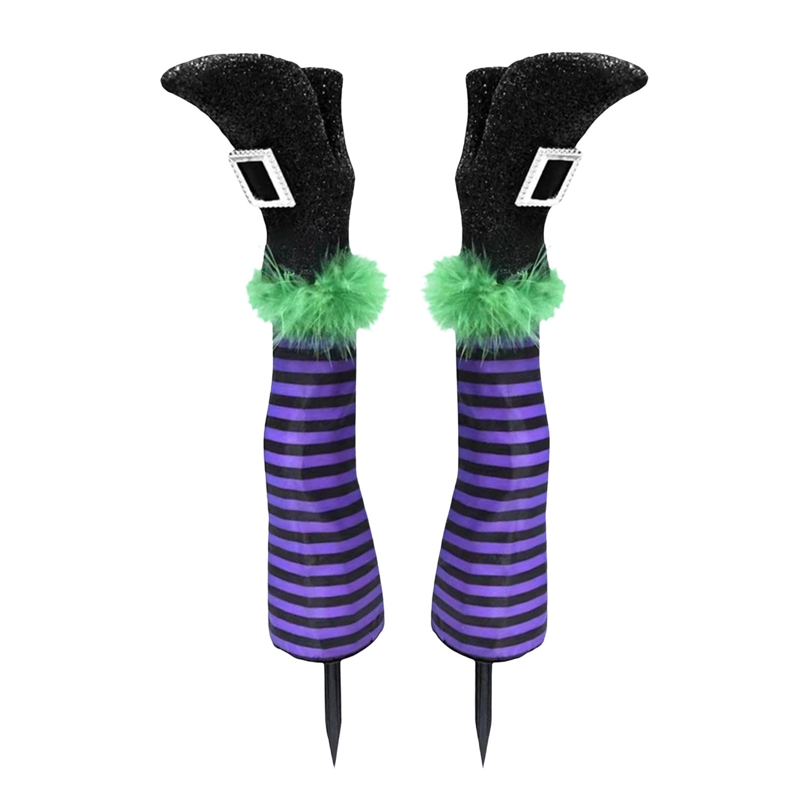 Halloween Decorations Outdoor Witch Legs Yard Stakes, 18.5" Witch Halloween Graveyard Lawn, Yard, Prop and Patio Decorations