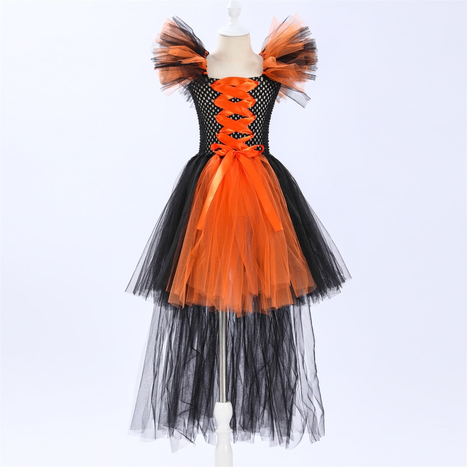 HNMKIU Halloween for Girls Toddler Kids Baby Girls Magnificent Witch Halloween Black Gown Fancy Dress Up Cosplay Party Tutu Dress Dresses E - 18-24 Months